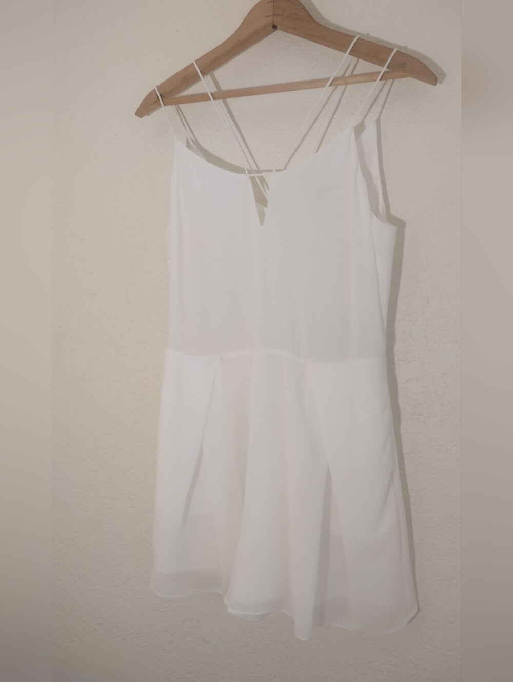Naked Zebra White Spaghetti-Strap Romper - Picture 5 of 8